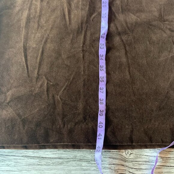 Vintage Union Made Chocolate Brown Velvet Maxi Pencil Skirt - Picture 13 of 13